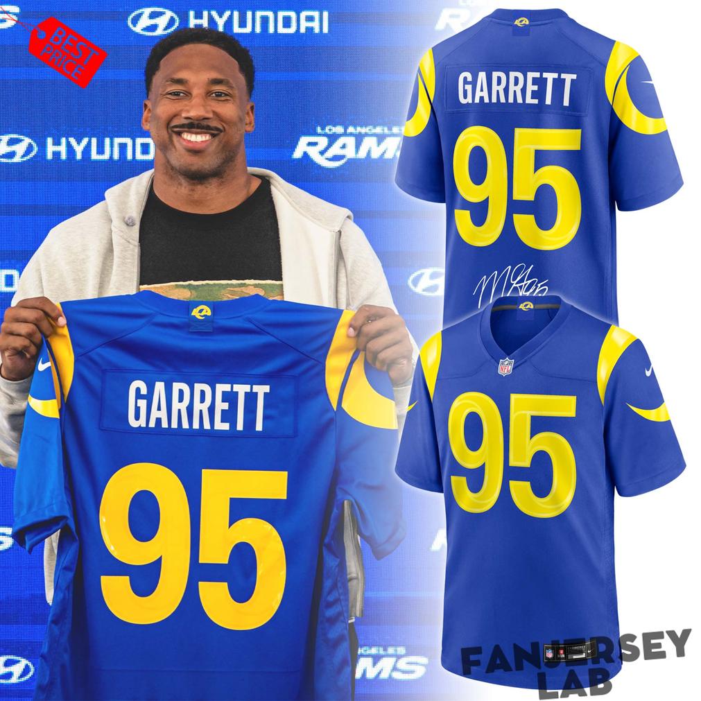 Los Angeles Rams Garrett 95 Signature Football Jersey Los Angeles Rams Garrett 95 Signature Football Jersey