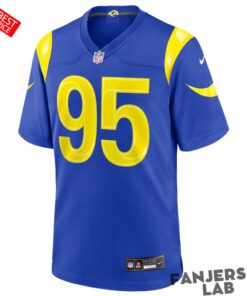 Los Angeles Rams Garrett 95 Signature Football Jersey