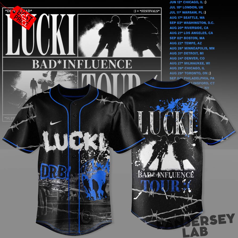 Lucki Bad Influence Tour 2026 Deadboylife Special Jersey Lucki Bad Influence Tour 2026 Deadboylife Special Jersey