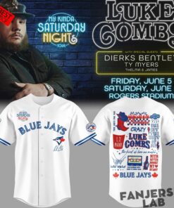 Luke Combs “My Kinda Saturday Night Tour” 2026 x Toronto Blue Jays Baseball Jersey