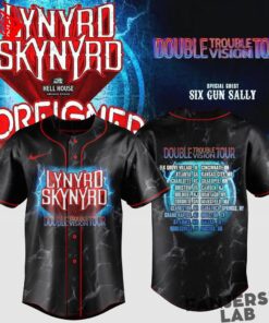 Lynyrd Skynyrd Double Trouble Double Vision Tour Baseball Jersey