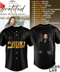 Marco Antonio Solís Gratitud Tour 2026 El Buki Baseball Jersey