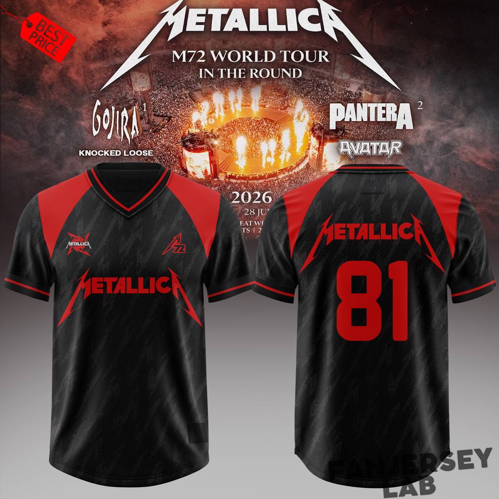 Metallica – M72 World Tour Special Football Jersey Metallica – M72 World Tour Special Football Jersey