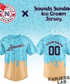 Nashville Sounds Sundae Night Ice Cream Custom Baseball Jersey