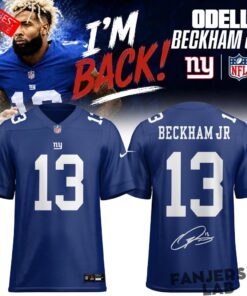 New York Giants Odell Beckham Jr. 13 Signature Football Jersey New York Giants Odell Beckham Jr. 13 Signature Football Jersey