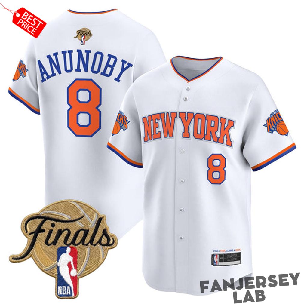 New York Knicks 2026 NBA Finals Baseball Jersey New York Knicks 2026 NBA Finals Baseball Jersey