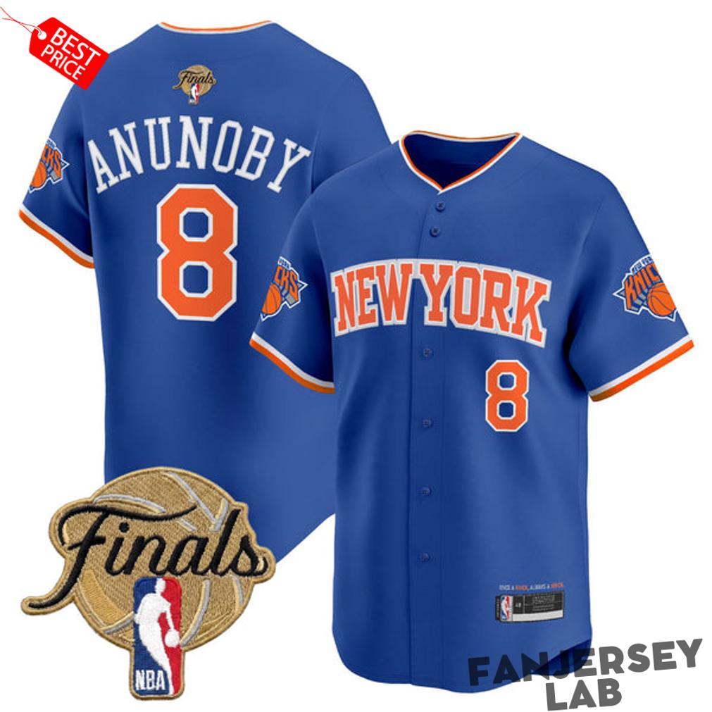 New York Knicks 2026 NBA Finals Baseball Jersey New York Knicks 2026 NBA Finals Baseball Jersey
