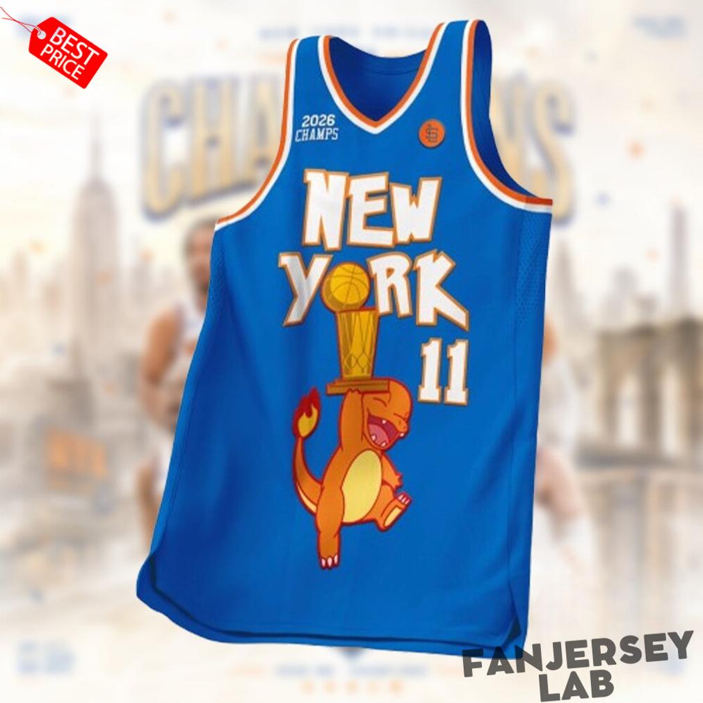 New York Knicks 2026 Champions Charizard Basketball Jersey New York Knicks 2026 Champions Charizard Basketball Jersey