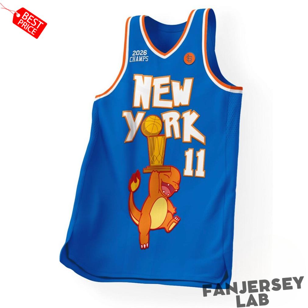 New York Knicks 2026 Champions Charizard Basketball Jersey New York Knicks 2026 Champions Charizard Basketball Jersey