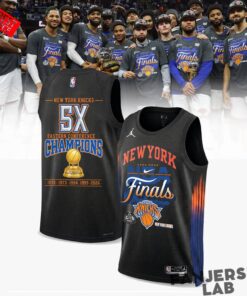 New York Knicks 5X Eastern Conference Champions Basketball Jersey