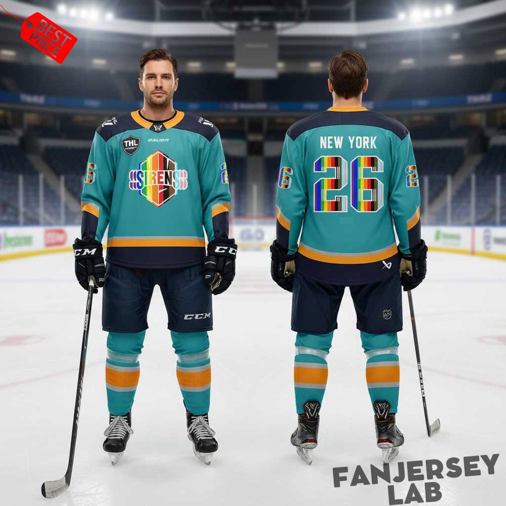 New York Sirens Pride Month 2026 Custom Hockey Jersey New York Sirens Pride Month 2026 Custom Hockey Jersey
