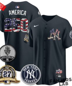 New York Yankees Independence Day 250 Years USA Special Baseball Jersey
