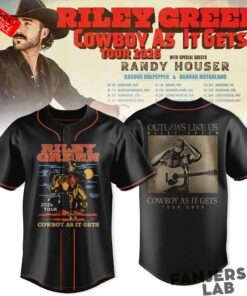 Riley Green Cowboy As It Gets Heritage Tour 2026 Baseball Jersey