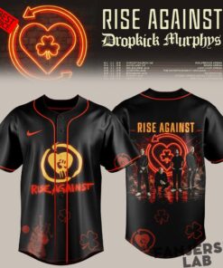 Rise Against × Dropkick Murphys Tour ‘Black Riot’ Baseball Jersey