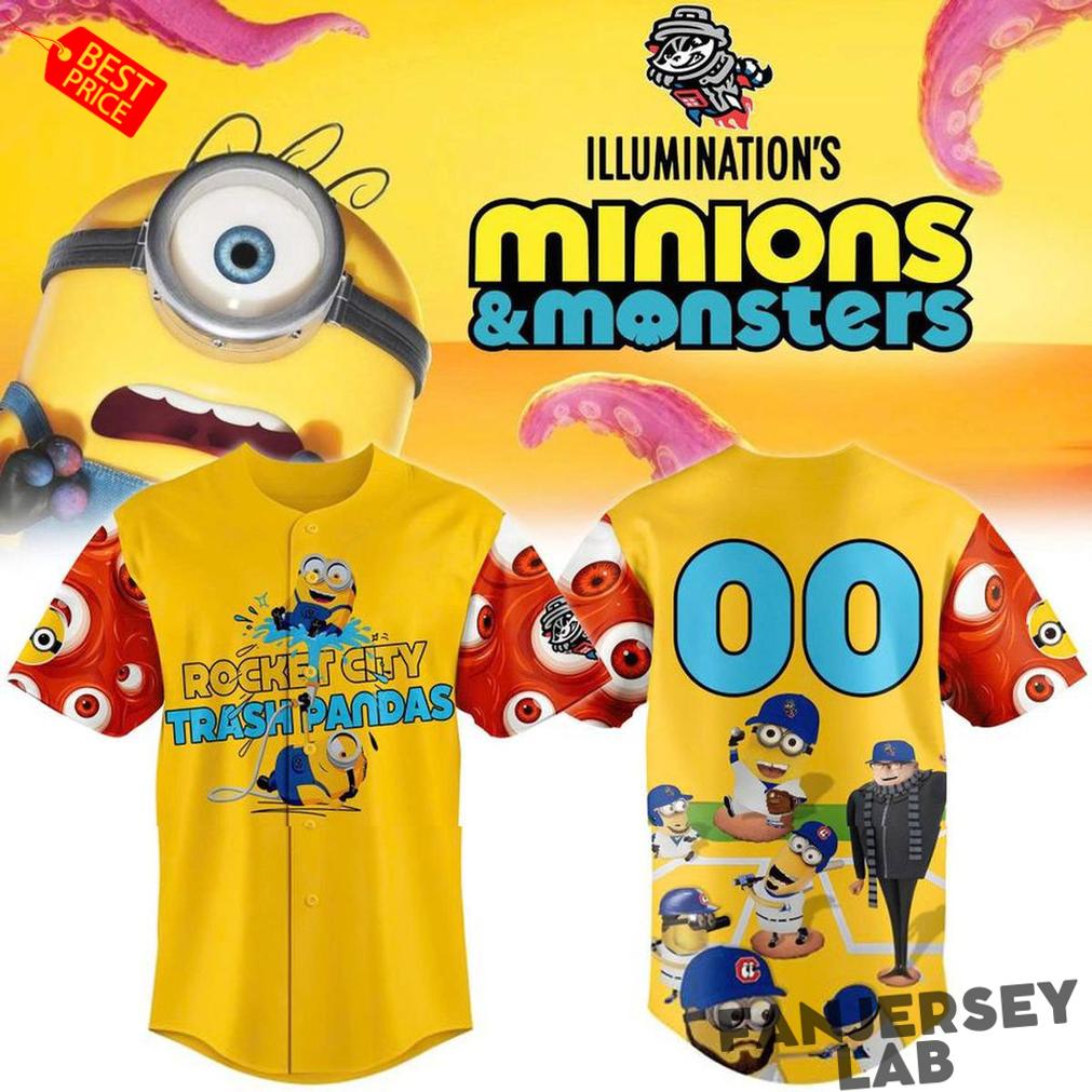 Rocket City Trash Pandas x Minions & Monster Custom Jersey Rocket City Trash Pandas x Minions & Monster Custom Jersey