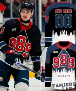 Saginaw Spirit 989 Connect Warmup Custom Jersey
