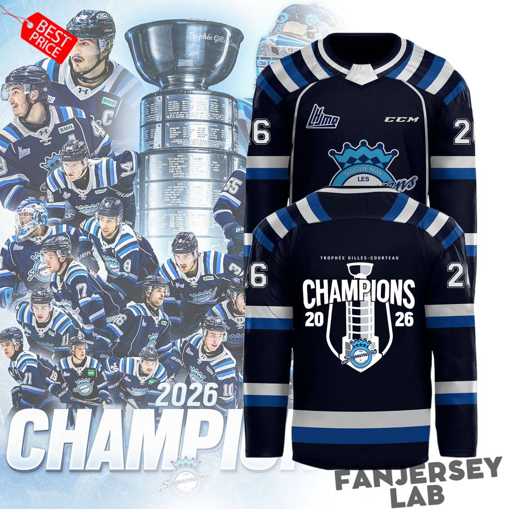 Saguenéens de Chicoutimi 2026 QMJHL Champions Hockey Jersey Saguenéens de Chicoutimi 2026 QMJHL Champions Hockey Jersey