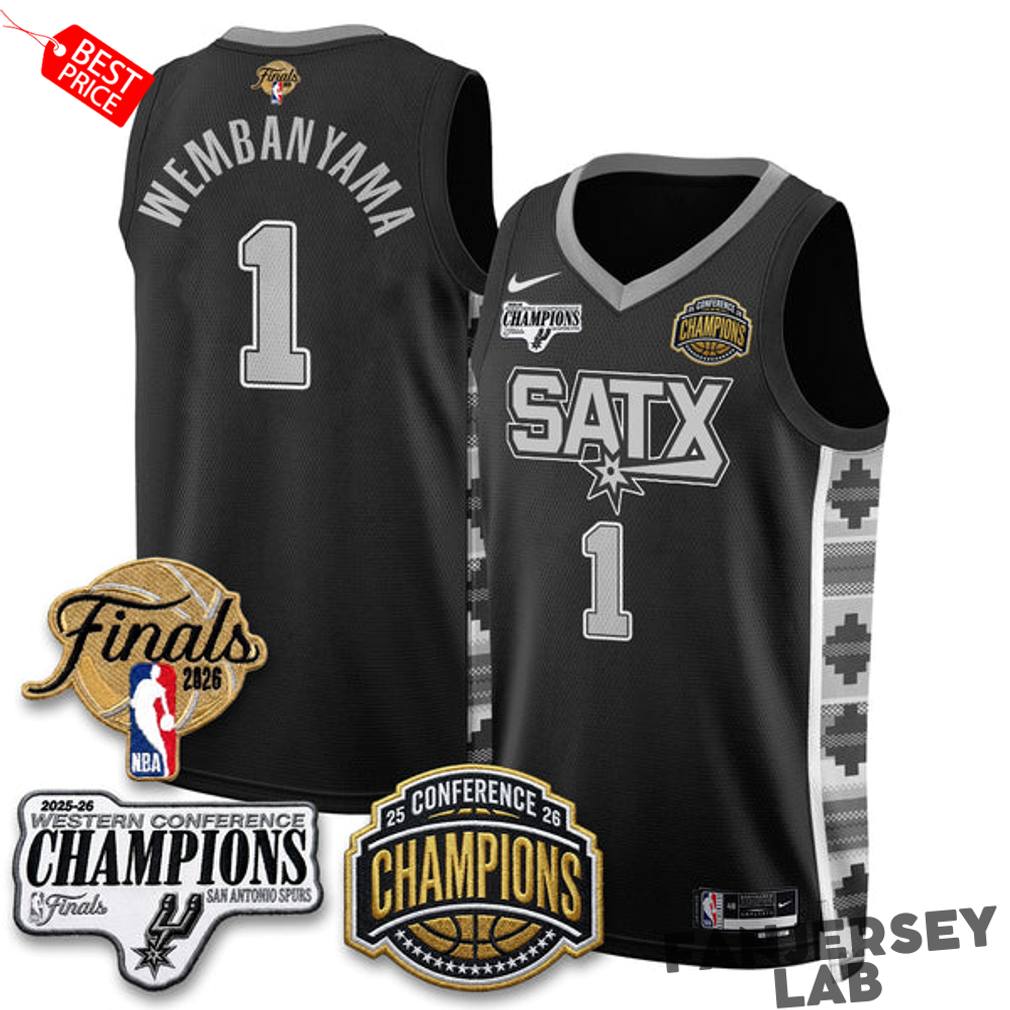 San Antonio Spurs 2026 NBA Western Conference Champions Basketball Jersey San Antonio Spurs 2026 NBA Western Conference Champions Basketball Jersey
