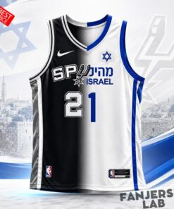 San Antonio Spurs Israel Heritage 2026 NBA Finals Basketball Jersey