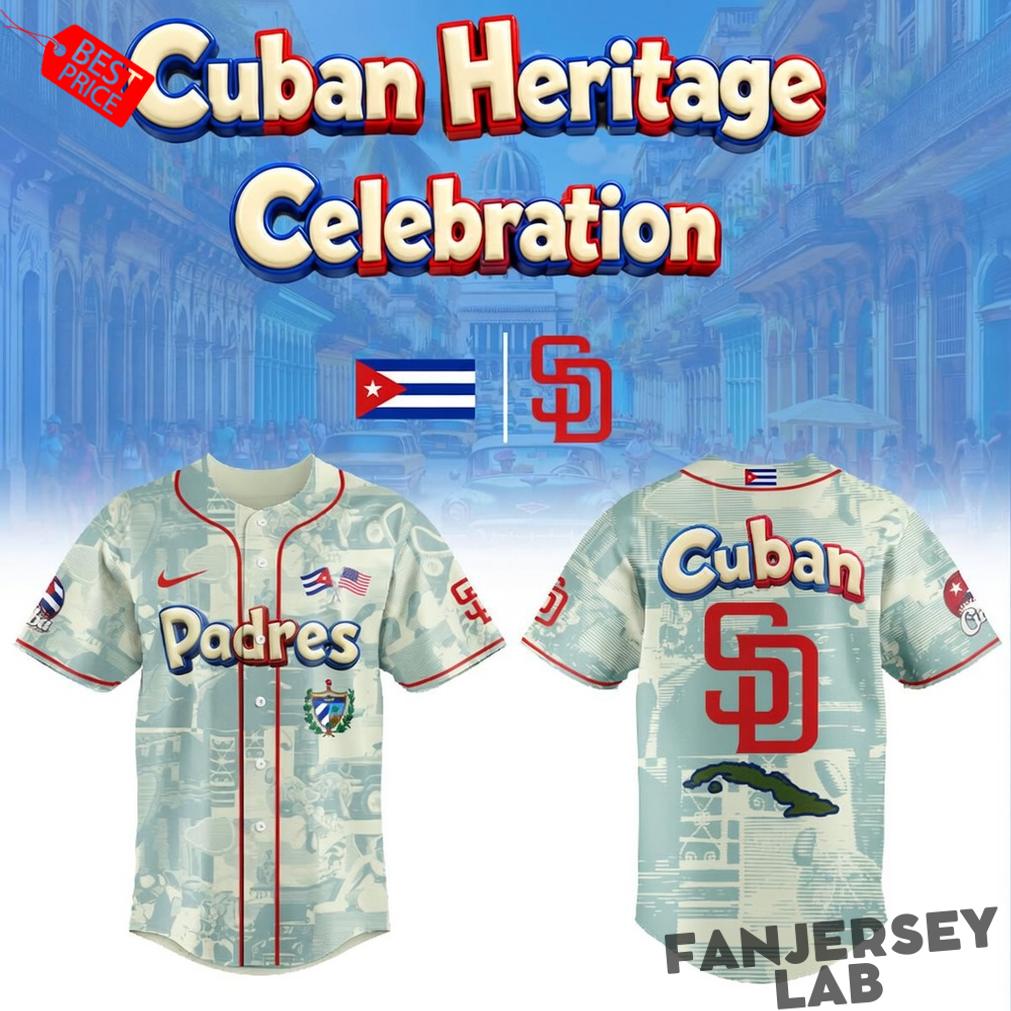 San Diego Padres x Cuba Heritage Night 2026 Celebration Baseball Jersey San Diego Padres x Cuba Heritage Night 2026 Celebration Baseball Jersey