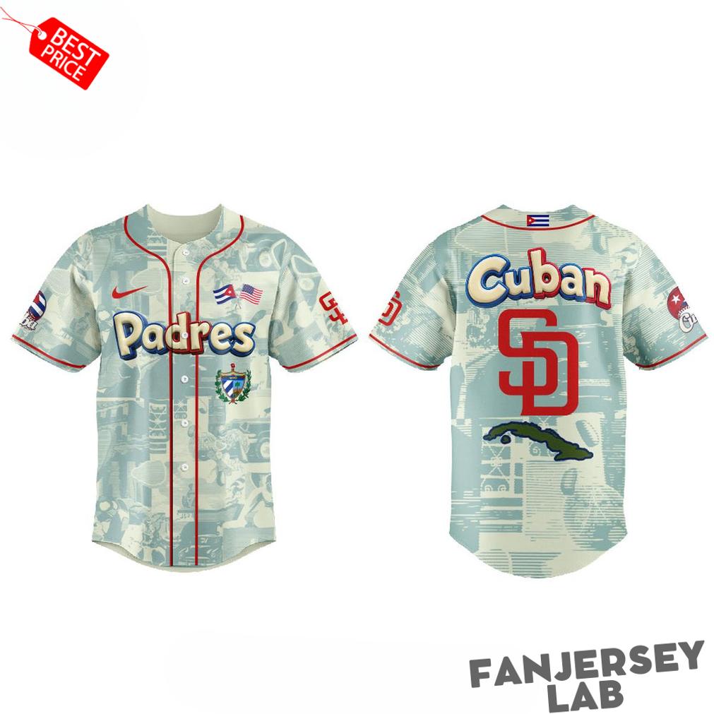 San Diego Padres x Cuba Heritage Night 2026 Celebration Baseball Jersey San Diego Padres x Cuba Heritage Night 2026 Celebration Baseball Jersey