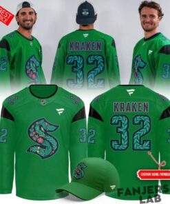 Seattle Kraken 2026 Green Night Custom Hockey Jersey