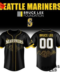 Seattle Mariners 2026 Bruce Lee Night Custom Jersey