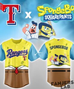 Texas Rangers x SpongeBob Squarepants Night Special Jersey