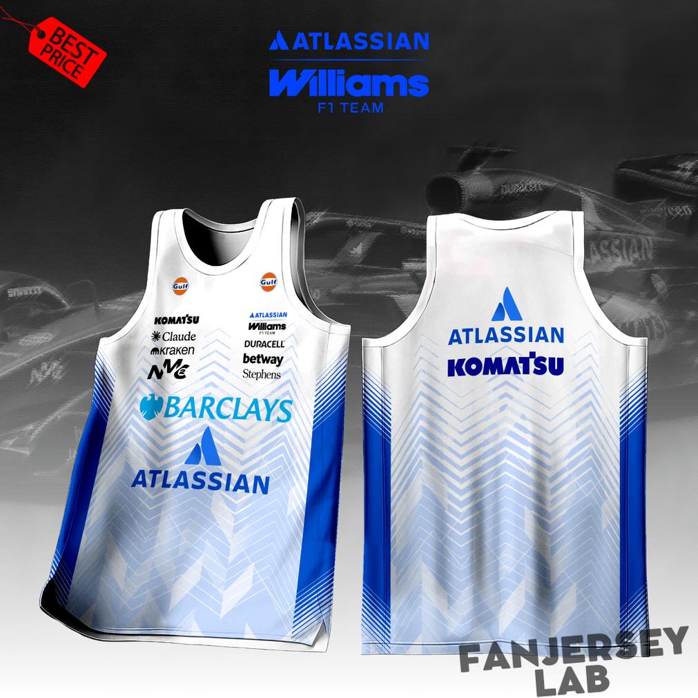 Williams F1 Inspired Jersey Shirt Williams F1 Inspired Jersey Shirt