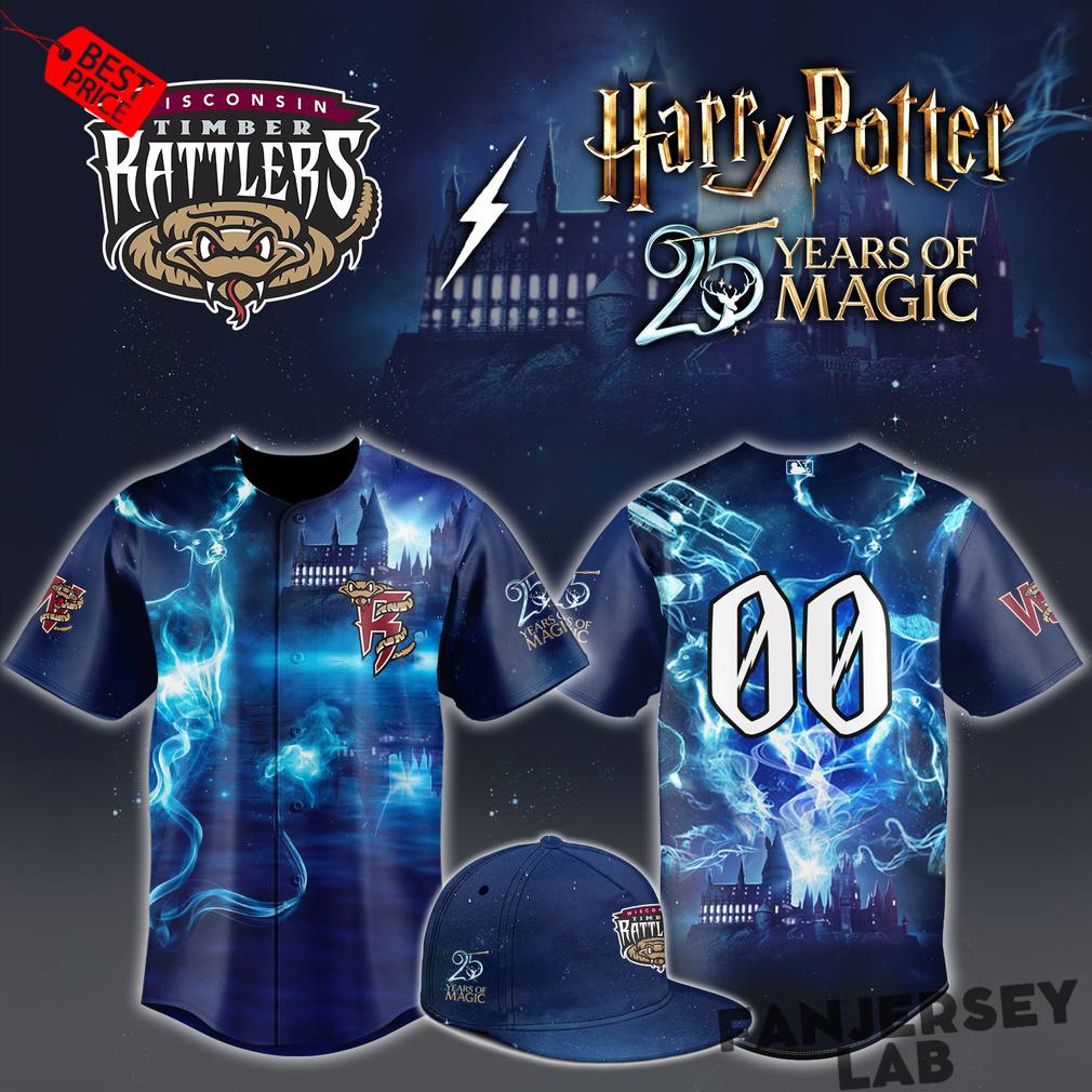 Wisconsin Timber Rattlers x Harry Potter Night “25 Years of Magic” Custom Baseball Jersey Wisconsin Timber Rattlers x Harry Potter Night “25 Years of Magic” Custom Baseball Jersey