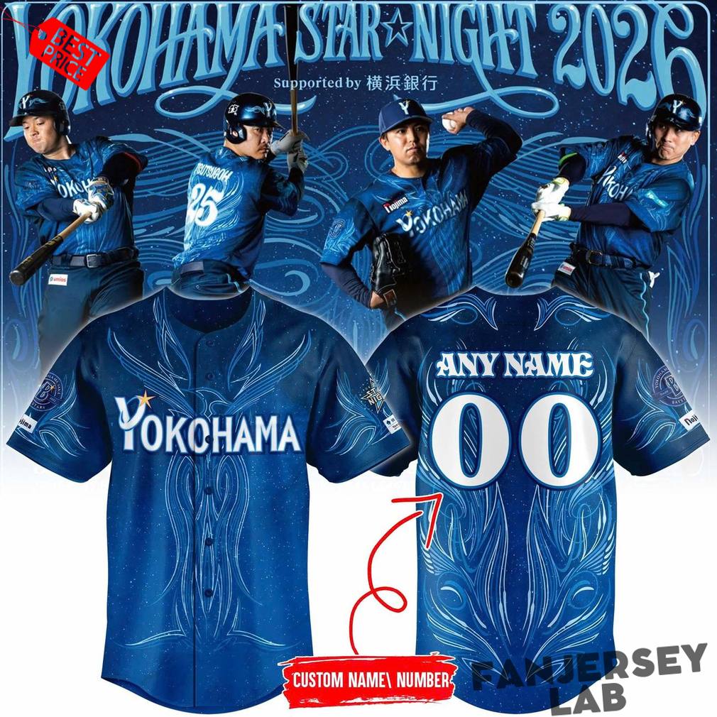 Yokohama DeNA BayStars x STAR☆NIGHT 2026 Custom Baseball Jersey Yokohama DeNA BayStars x STAR☆NIGHT 2026 Custom Baseball Jersey