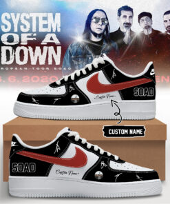 System of a Down “Europe / UK Stadium Tour 2026” signed AF1 Shoes v8