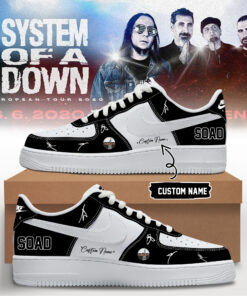 System of a Down “Europe / UK Stadium Tour 2026” signed AF1 Shoes v6