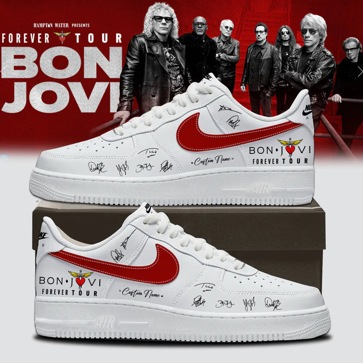 Bon Jovi – Forever Tour 2026 Signature Custom Name AF1 Shoes v7 Bon Jovi – Forever Tour 2026 Signature Custom Name AF1 Shoes v7