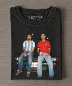 Cristiano Ronaldo & Lionel Messi Funny Graphic Tee Cristiano Ronaldo & Lionel Messi Funny Graphic Tee