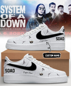 System of a Down “Europe / UK Stadium Tour 2026” signed AF1 Shoes v7