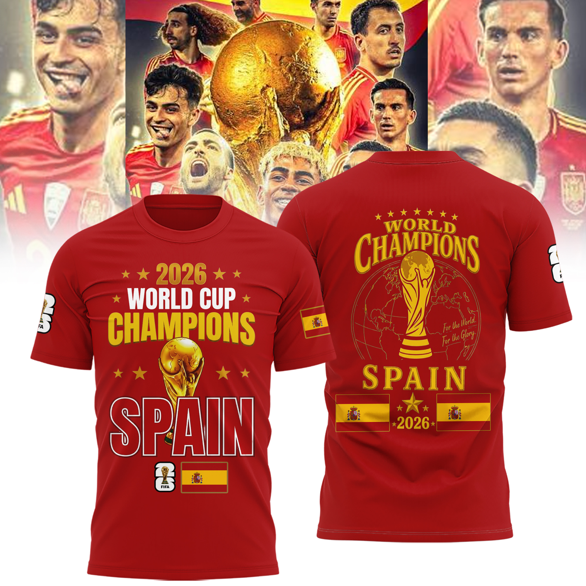 Spain World Cup Champions 2026 Limited Edition Shirt v10 Spain World Cup Champions 2026 Limited Edition Shirt v10