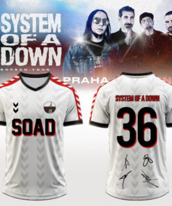 System of a Down “Europe / UK Stadium Tour 2026” signed Football Jersey v4