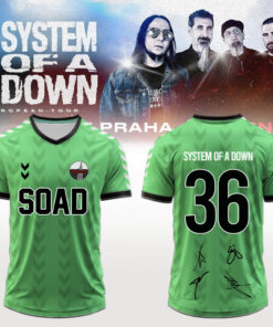 System of a Down “Europe / UK Stadium Tour 2026” signed Football Jersey v2