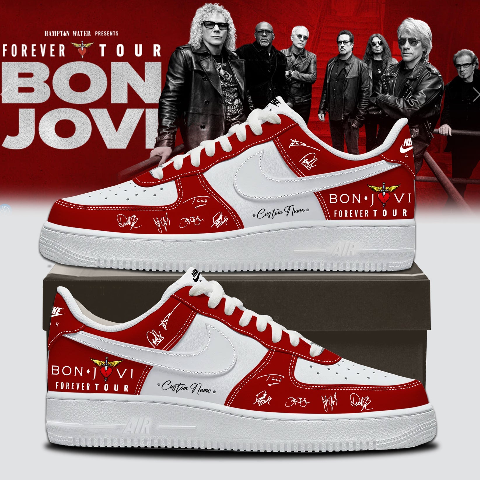 BON JOVI “Forever Tour” Signature Collection Limited Edition – AF1 Shoes v2 BON JOVI “Forever Tour” Signature Collection Limited Edition – AF1 Shoes v2