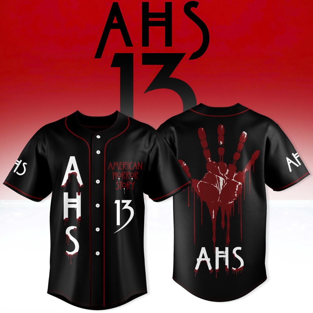 American Horror Story 13 3D All-Over Print Baseball Jersey – Black Style American Horror Story 13 3D All-Over Print Baseball Jersey – Black Style