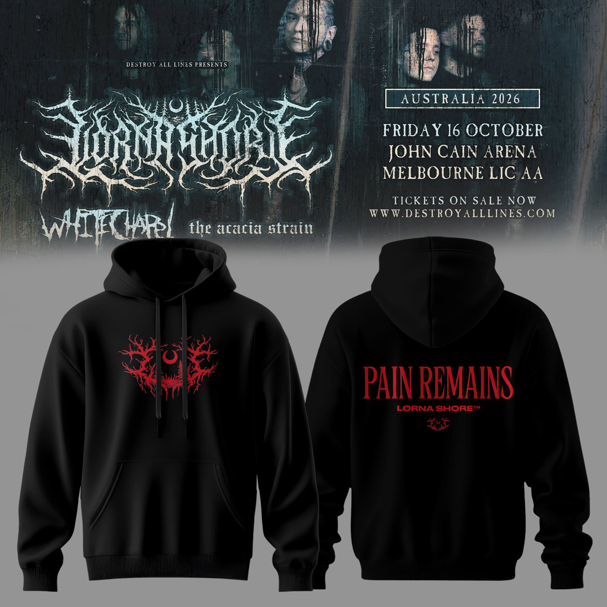 LORNA SHORE – AUSTRALIA & NEW ZEALAND TOUR 2026 Limited Hoodie v6 LORNA SHORE – AUSTRALIA & NEW ZEALAND TOUR 2026 Limited Hoodie v6