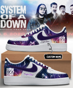System of a Down “Europe / UK Stadium Tour 2026” signed AF1 Shoes v1