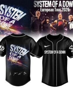 System of a Down “Europe / UK Stadium Tour 2026” signed Baseball Jersey v1