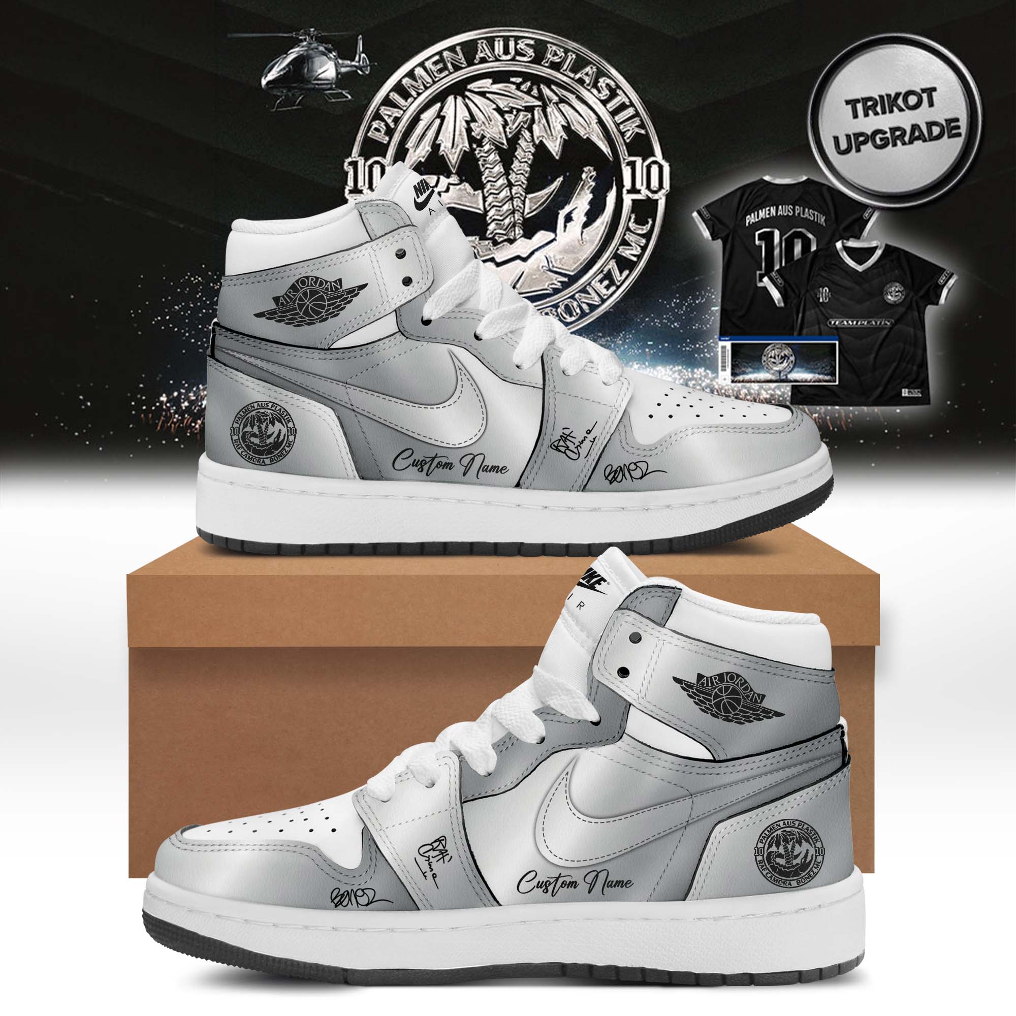 RAF Camora & Bonez MC “10 Jahre Palmen aus Plastik Tour” signed AJ1 Shoes v1 RAF Camora & Bonez MC “10 Jahre Palmen aus Plastik Tour” signed AJ1 Shoes v1