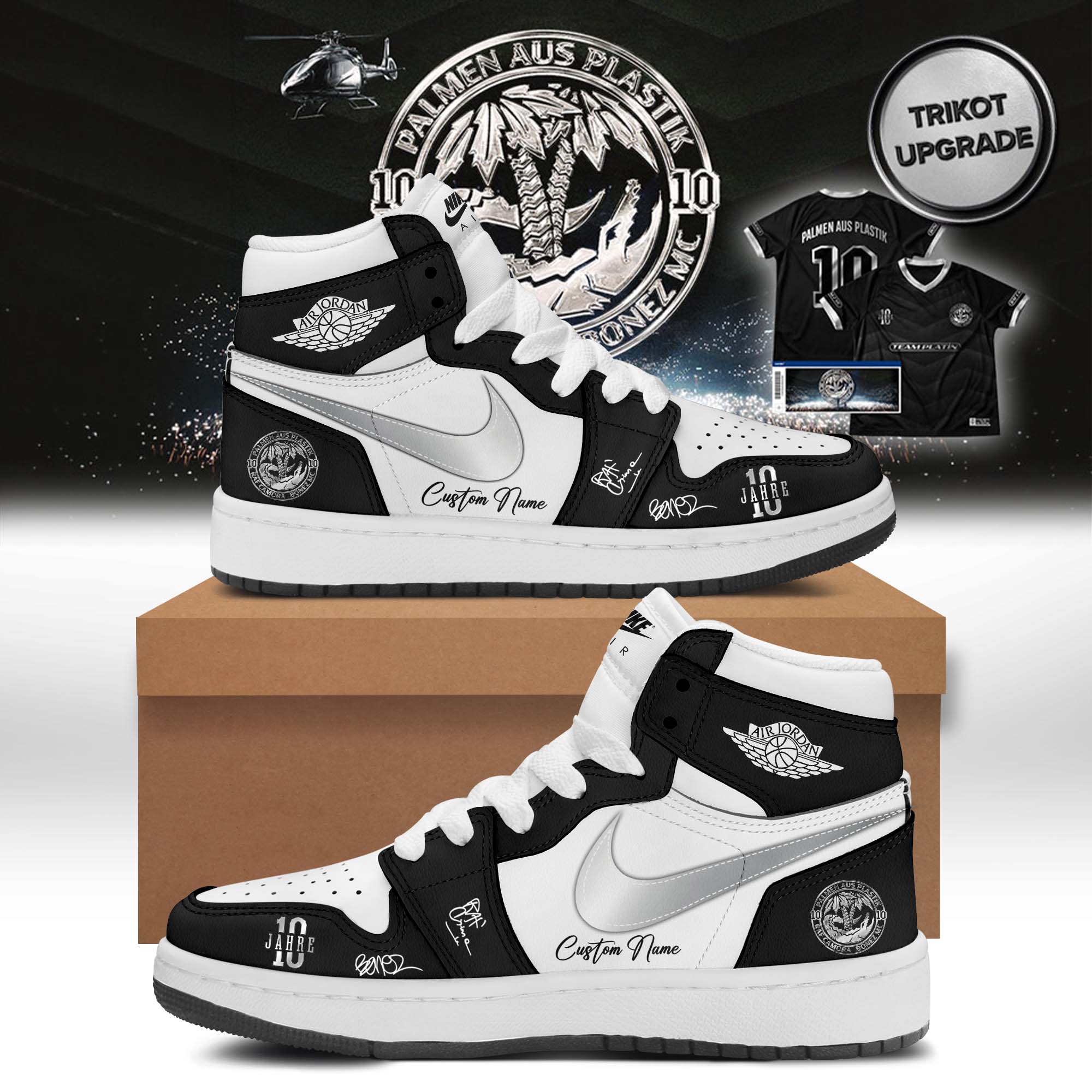 RAF Camora & Bonez MC “10 Jahre Palmen aus Plastik Tour” signed AJ1 Shoes v14 RAF Camora & Bonez MC “10 Jahre Palmen aus Plastik Tour” signed AJ1 Shoes v14