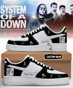 System of a Down “Europe / UK Stadium Tour 2026” signed AF1 Shoes v2