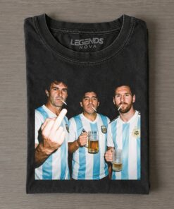 Mario Kempes & Diego Maradona & Lionel Messi Argentina Legends T-shirt Mario Kempes & Diego Maradona & Lionel Messi Argentina Legends T-shirt