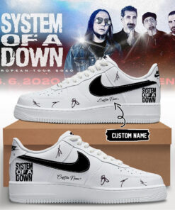 System of a Down “Europe / UK Stadium Tour 2026” signed AF1 Shoes v3