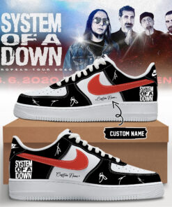 System of a Down “Europe / UK Stadium Tour 2026” signed AF1 Shoes v4